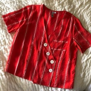 Kut from the Kloth striped blouse